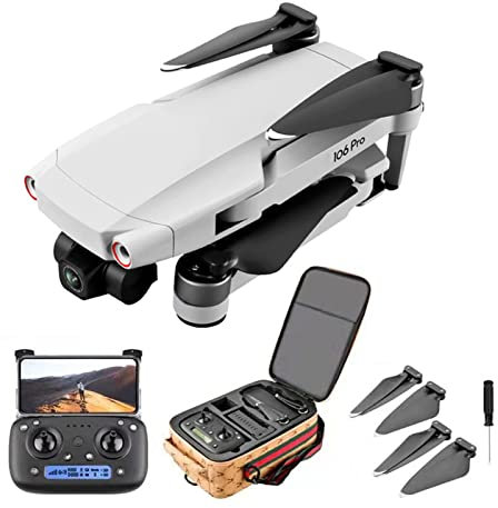 EIS Drone with 4K Camera for Adults, 3-Axis Anti-Shake Gimbal, GPS 5G WiFi, Altitude Hold, Follow-Me, Auto Return Home, Brushless Motor Grey