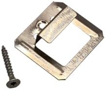 Profilholzkralle 10 x 7 mm | Nut-Feder | 120 Stück | inkl. Schrauben