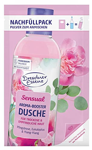 Dresdner Essenz Nachfüllpack Duschgel Pulver zum selbst Anmischen Sensual 45 g Duschbad vegan