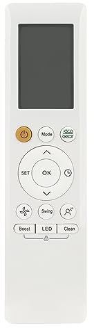 ALLIMITY Ersatz Klimaanlage Fernbedienung passend für Midea Air Conditioner AC A/C RG10A (B2S) BGEF RG10L1 (2HS) BGEF RG10A(B2S)/BGEF RG10L1(2HS)/BGEF