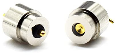 HYRAM 5mm 2P High Current Magnet Spring-Loaded Magnetic Cable Pogo Pin Connector Charge Power Male Female Probe 5-12V Solder Wire Type connectors (Color : 5MM Male female, Size : 1sets)