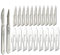 Modelcraft Tool Hobby Knife Set con n. 11 e 23 (10 ciascuno) Lame sterili per bisturi per materiali da taglio carta, pelle, arte fai da te, modellismo, dissezione, podologia, riparazione elettronica,