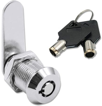 VZUHSW Cerradura tubular de leva de rosca de 16 mm para puertas cajones armarios y buzones con llaves iguales Cerradura cilíndrica de ¡Asegure sus pertenencias con facilidad