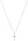 s.Oliver Kette mit Anhänger 925 Sterling Silber Mädchen Kinder Halsschmuck, mit Zirkonia synth., 37+3 cm, Silber, Kreuz, Kommt in Schmuck Geschenk Box, 2037783