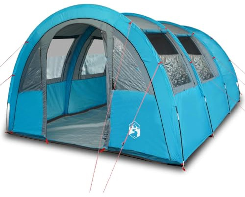 Willood Tunnelzelt 4 Personen Blau Wasserdicht Campingzelt