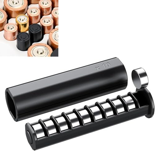(2 Pack)LR41 Battery Holder,AA Battery Size Coin Cell Battery Case Organizer for 20x LR41/AG3/SR41/192/384/RW87/SR41W/GP192 Batteries,LR41 Button Round Battery Storage,Allow to fit in AA Battery Slot