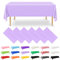 NACHLYNN 6 Stück Einweg Tischdecke 137 x 274 cm Lavendelfarbe Rechteckige Tischabdeckung Wasserdicht Gartentischdecke für Festivals Party Hochzeiten Brautpartys Geburtstag Dekorationen