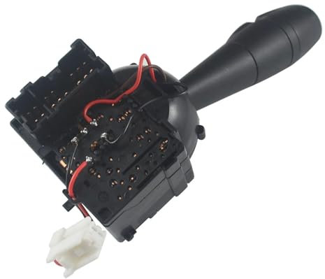 HONMER Lenksäule Blinker Anzeige Scheinwerfer Schalter 8201167981 Für R&enault Für TWINGO III 1,0 SCe 70 09-2014-999 52 71 H4D 400 Scheibenwischer-Lenkschalter für Autos