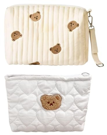 EPCDBBRT 2 Piece Clutch Diaper Organizer Mommy Bag with Zipper