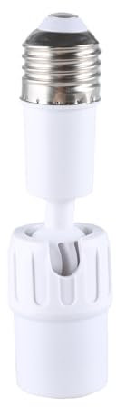 ZIDDAR Rallonge de douille E27 vers E27 rotative pour appareils photo LED à incandescence, ventilateurs, appareils photo rotatifs