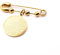 Ayat Al Kursi Schmuck 18K vergoldet Edelstahl – Spiritueller Schutz & Führung – Arabische Kalligraphie – Geschenk zur Geburt, Aid, Ramadan, Mawlid, Geburtstag (Goldbrosche, Gold)