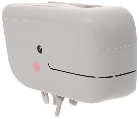 UPKOCH Whale Couvercle de bec de baignoire en silicone pour enfants Protection de robinet de salle de bain souple Accessoire de protection de la tête 13,2 x 10,8 cm Gris