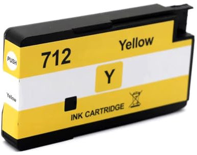 PRIMA4 - 3ED69A 712 29 ml Gelb Tintenpatrone kompatibel mit Plotter HP Designjet 24, 36, T230, 250, 630, 650