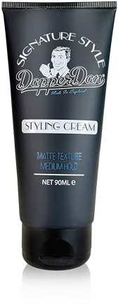 Dapper Dan Signature Style Styling Cream, Haargel für Männer, mittlerer Halt, natürlicher matter Finish, leicht & nicht klebrig, flexibler Halt, leicht auszuwaschen, 90ml