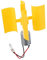 HEMOTON Turbinas De Viento Generadores Eléctricos Portátiles Motor Turbina Eólica Generador De Energía Eólica Pequeño Generador De Viento Pequeña Turbina Amarillo Abdominales
