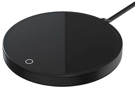 BRAVECOW Smart Coffee Mug Warmer, 2-Temp Auto On/Off Gravity Sensing | Waterproof Heating Pad for Desk, Keep Tea/Milk Warm Fits Flat Mugs Glass Metal Cup Coasters