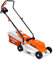 RURIS Tondeuse à Gazon Électrique RXE1200 1200W, Largeur de Coupe 320 mm, Hauteur Réglable 25/45/60 mm, Bac de Ramassage 30 L, 3100 TR/Min