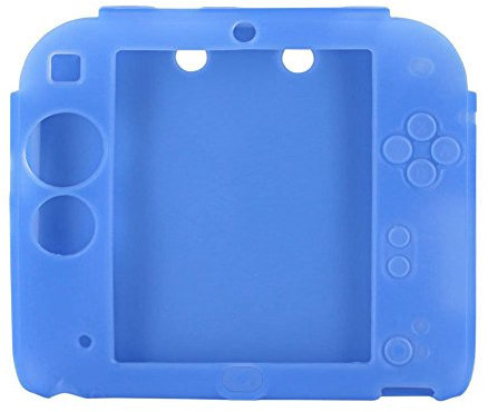 OSTENT Soft-Silikon-volle Schutz-Gel-Beutel-Kasten-Abdeckung kompatibel für Nintendo 2DS Konsole - Farbe Blau