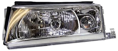 BESTPRICE 1x Hauptscheinwerfer vorne links H4 / H3 Frontscheinwerfer ohne Stellmotor, Kompatibel mit SKODA OCTAVIA I (1U2), OCTAVIA I Combi (1U5)