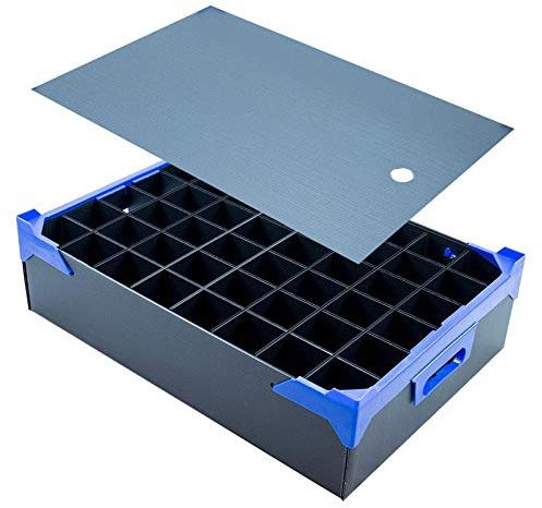 Wine Glass Storage Box - 160mm High (48 Cells + Lid/Cover)