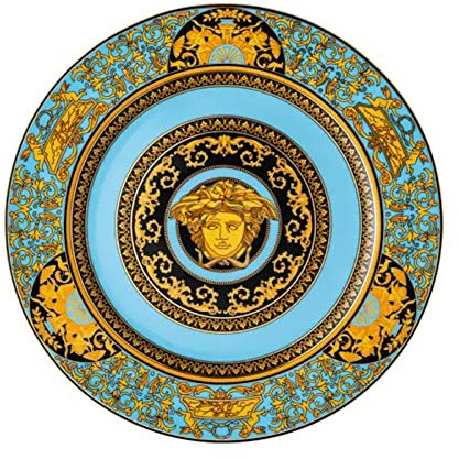 Versace Piatto per servire Medusa Celeste 30cm