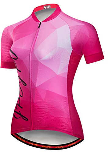 WeimoMonkey Maglia da ciclismo estiva da donna in jersey da bici da strada MTB
