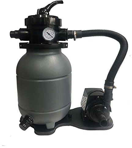 Groupe Filtration Piscine - Maxi 15m3 - Fourni avec Balles Filtrantes - Connexion Tubes 32/38 - Equipé de Vanne Multivoies/Manomètre -Kit Filtration Piscine Hors Sol - Summer Fun Best Clean Pro