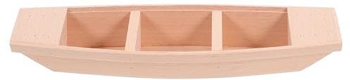 jojofuny Spielzeugboot, Holzboot, unlackiertes Holzboot, Kanu, Basteln, Spielzeugboot, Modell für Kinder, Zuhause, Büro, Dekoration, DIY-Projekt, Malerei, Kunst, Holzboot