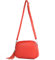 modamoda de - T238 - ital. Damen Umhängetasche Leder Medium, Farbe:Signalrot