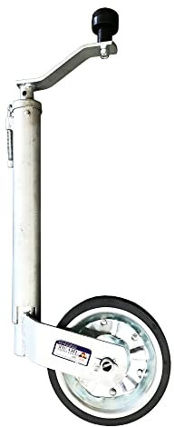 Jockey Wheel Heavy Duty | Telescopic 48mm Tube | 200mm Wheel with Steel Rim | Max Nose Weight Load 500KG | Trailer, Transporter, Flatbed, Livestock, Plant