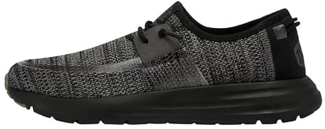 HEYDUDE Sirocco - Zapatos para Hombre - Zapatillas con Sistema de Cordones Fácil, Black Night, 47