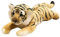 TRAVELKNOT Süßes Tiger Kuscheltier Klein Stofftier aus Weichem Plüsch Niedliches Realistic Tiger Plüschtier Geburtstags Geschenk für Mädchen Deko Teenager Zimmer 40cm