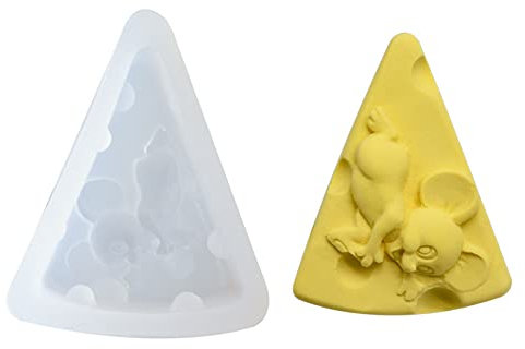 Molde De Silicona De Caramelo Blando 2 Piezas De Repostería Diy Vela De Queso Mickey Mouse Molde De Yeso De Aromaterapia Chocolate Molde De Azúcar De Silicona