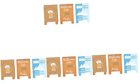 MAGICLULU 12 Pièces Porte-cartes De Visite En Bois Porte-mémo En Bois Porte-numéros De Table Marque-places Support De Menu De Table Pinces à Linge En Bois Boiseries Bureau Portable Ébrécher