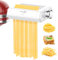 Coolcook 3 In 1 Nudelmaschine Aufsatz für Kitchen Aid Nudelaufsatz Set, Pasta Aufsatz für Kitchenaid mit 8 Stärkeneinstellungen Nudelblech-Roller, Spaghetti, Fettuccine Cutter Maker