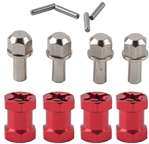 RC Auto Radnabe Adapter, RC 12mm Hex Radnabe Metall Adapter Für Hsp Fernbedienung Crawler Reifen Auto Modell Zubehör (Länge 17mm)