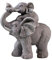 Dekofigur Elefant mit Baby grau 33 x 34cm Tier Deko Figur Skulptur