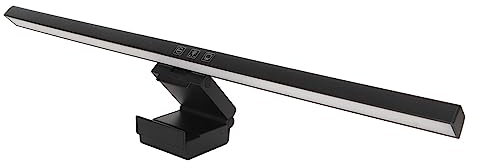 Blanketswarm Computer Monitor Lamp,Screen Monitor Light Bar for Eye Caring Monitor Lights with Touch Sensor,3 Switchable Light Modes Stepless Dimmable Computer Screen Light Bar for Eye Caring (Black)