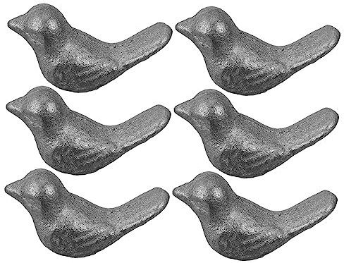 ABOOFAN 6 Stücke Guss Vogel Eisen Kunst Desktop Decor Kreative Ornament für