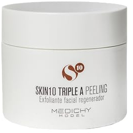 MEDICHY MODEL – Skin10 Triple A Peeling – Erneuerndes Gesichtspeeling – Formel mit AHA-Säuren für weiche und strahlende Haut – Anti-Aging-Pflege – 100 ml