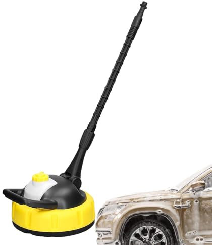 Flächenreiniger Für Hochdruckreiniger,Terrassenreiniger Für Kärcher -K7 Hochdruckreiniger,Rotierende Hochdruckreiniger Zubehör Rotationsbürste Mit Langem Griff,für Hof,Auffahrt, Gehweg