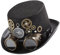 Generisch Steampunk-Zylinder, Steampunk-Hüte für Frauen | Zeitreisender Steampunk-Zylinder mit Brillen-Zahnrädern,Halloween-Kostümhüte für Damen und Herren, Kostümzubehör für Cosplay-Maskerade