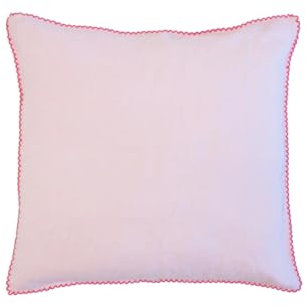 liebling Halbleinen Kissenbezug 40 x 40 cm, Bezug für Kopfkissen Zierkissen Sofakissen, Kissenhülle Farbe rosa aus 50% Leinen & 50% Baumwolle, kühlend & atmungsaktiv, waschbar 60 Grad, Ökotex