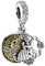 Wedanor Charme Die Schöne und das Biest tanzen Dangle Charms-Anhänger 925 Sterling Silber Charm Bead Pendant für Europäische Armbänder und Halsketten