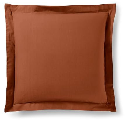 Taie d'oreiller Prémium 63 x 63 cm et 50 x 70 cm (Paprika, Taie d'oreiller 63 x 63 cm Volant Plat)