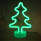 Funmo Weihnachtsbaum Neonlicht LED Neonlicht, Neon Light Wandleuchte Zeichen Innen, mit Basis Batterie/USB Powered, Neon Nachtlicht für Weihnachten Kinderzimmer Wohnzimmer