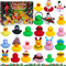 Adventskalender Enten 2025,24 Weihnachten Quietscheenten Enten,Enten Adventskalender Badespielzeug Set,Adventskalender Kinder,für 1--12 JahreJungen Mädchen Adventskalender
