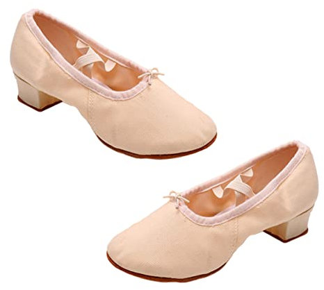SAFIGLE Ballett- und Tanzschuhe Lyrische Tanzschuhe Damen mit Niedrigem Absatz Weiche Sohle Yogaschuhe Bequemes Ballett für Bühnenauftritte