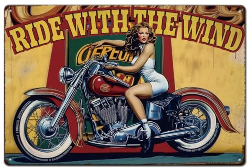 Hobbspring 1 cartel vintage de chapa de metal de 20 x 30 cm, diseño retro de hierro con el viento, aspecto oxidado, para el hogar, oficina, cocina, bar, cafetería, jardín, decoración de pared