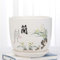 Vaso per piante grasse in ceramica bianca tradizionale, arte classica, in porcellana bianca opaca, vaso per piante grasse, decorazione per interni e piante grasse, con foro e fioriera a pallet,